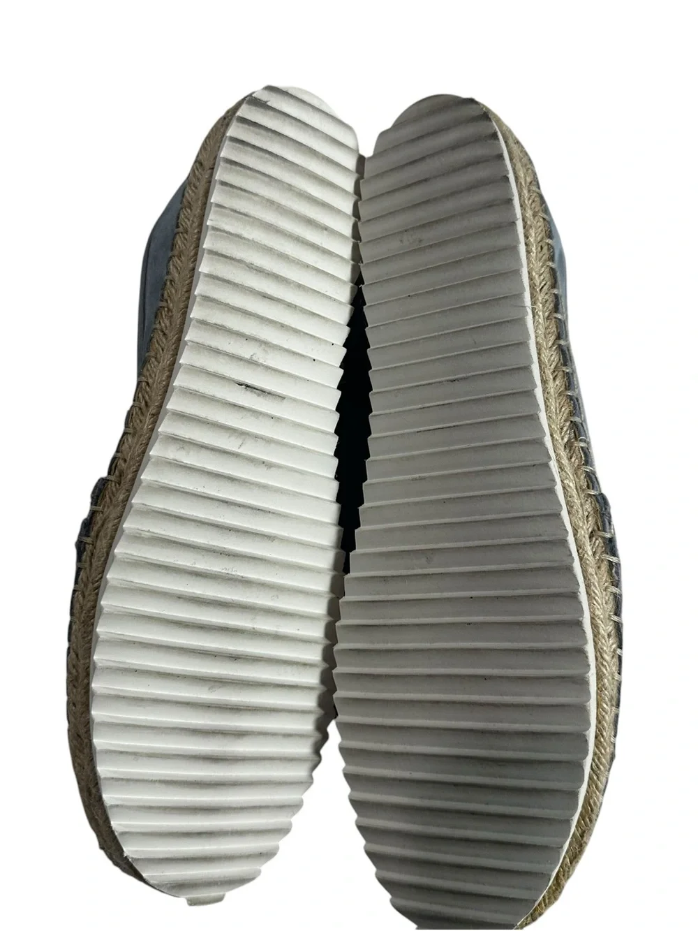 Karl Lagerfeld Paris Blue Suede Espadrille Slip On Flats Shoes Size 8.5